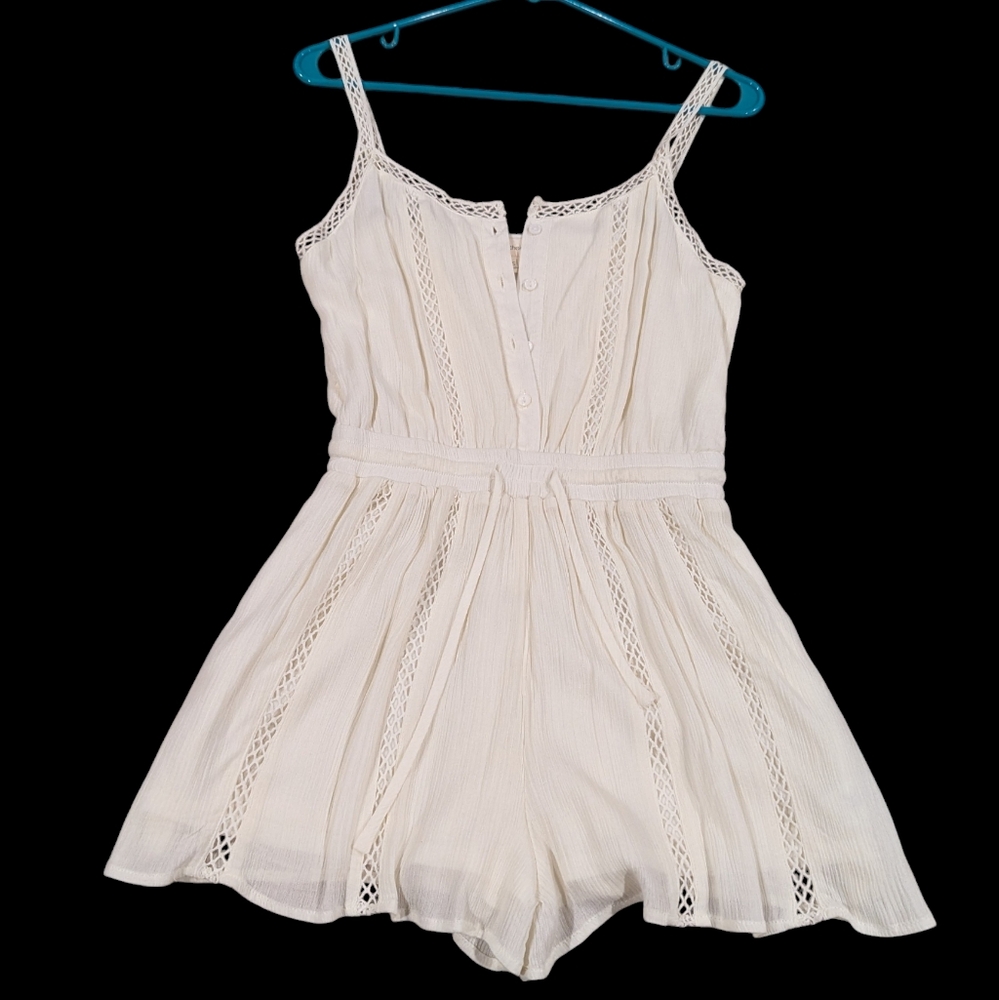 White Romper, Size S